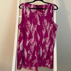 Alfani Macys Pink/White Shirt - 3x